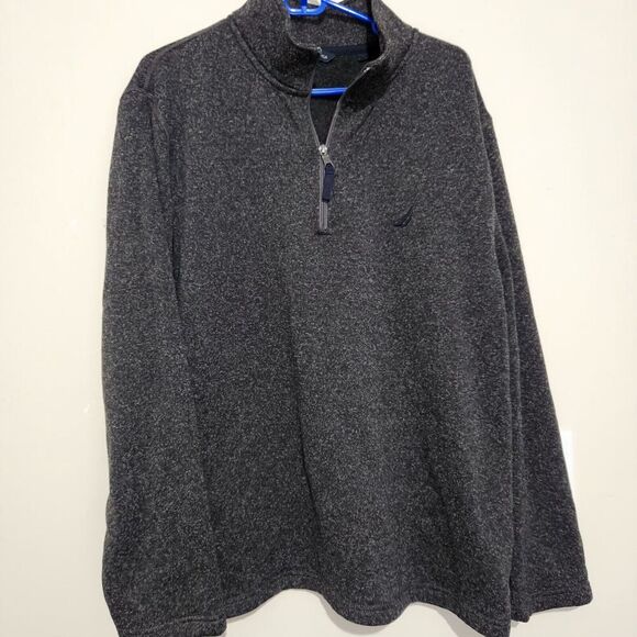 Nautica Sweater Size XL Color Gray Charcoal Zip On Front - Picture 12 of 12